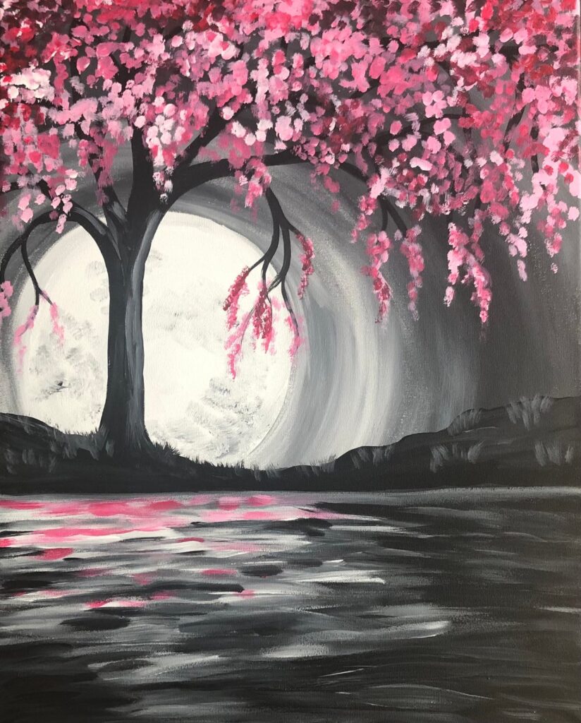 Painting With Sam: Cherry Blossoms - The Winery At The Long Shot Farm